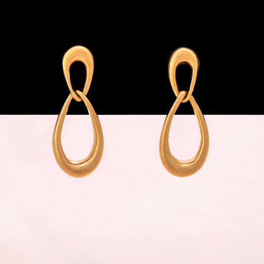 Monet-Ohrringe-vergoldete-Schlaufen-Hänger