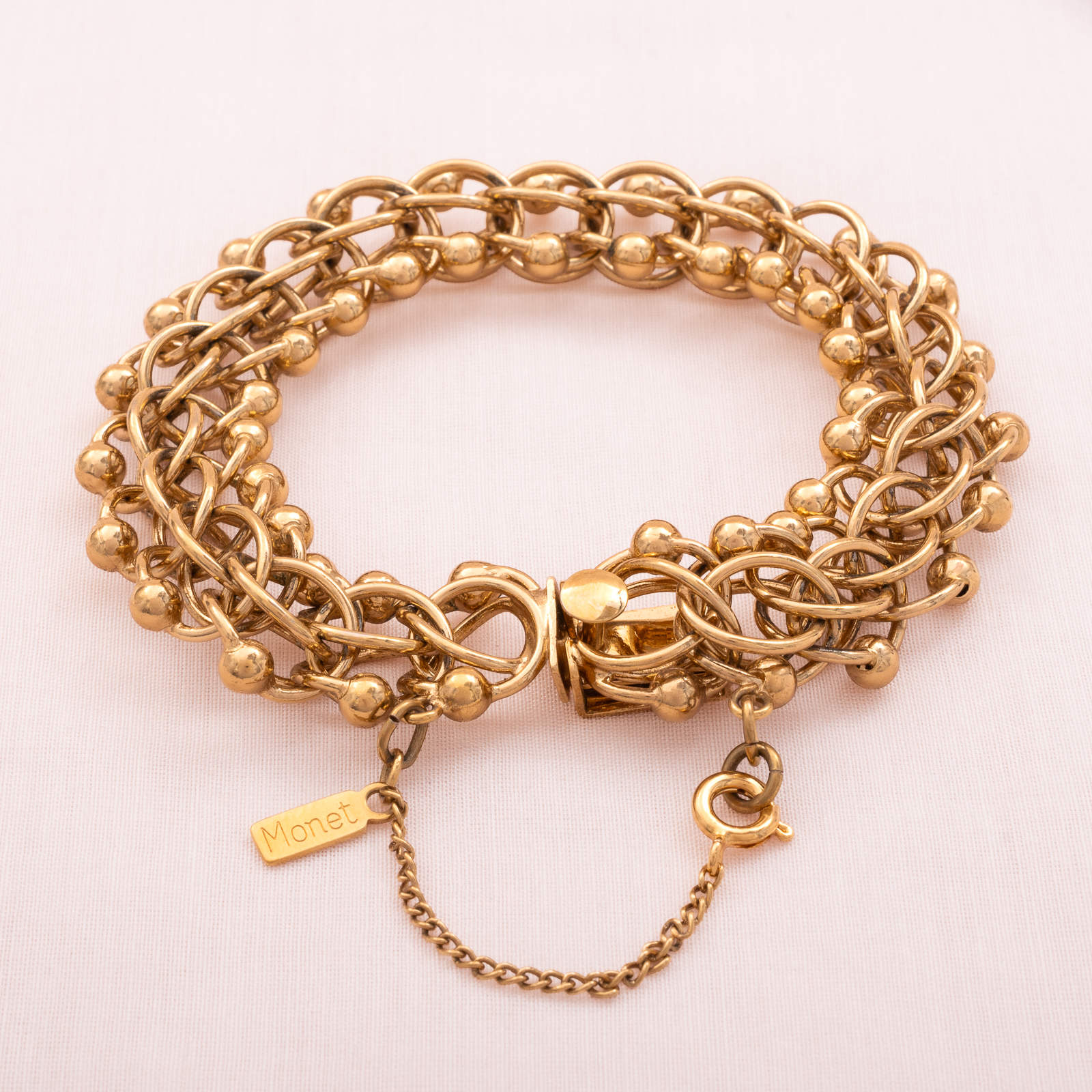 Monet-vergoldetes-Armband-90er-Jahre