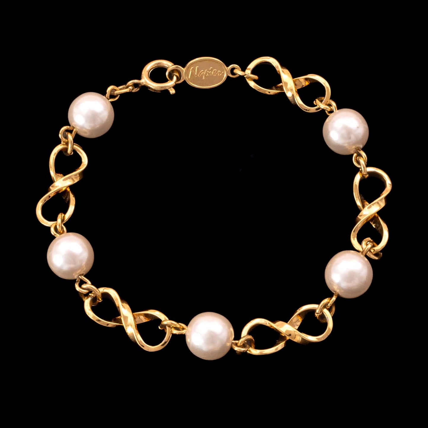 Napier-Wtwrnity-Armband-vergoldet-mit-Perlen