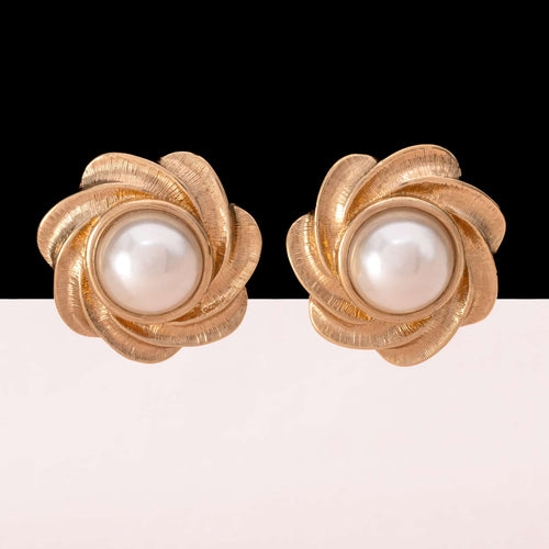 NAPIER elegant pearl earrings from the 90s
