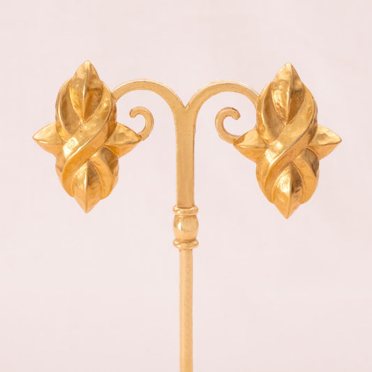 Napier-Ohrringe-matt-vergoldetes-elegantes-Design