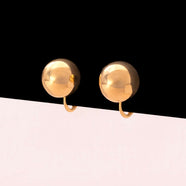 NAPIER vergoldete Kugel Ohrclips