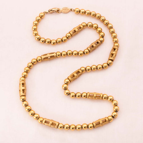 NAPIER gold-plated ball necklace