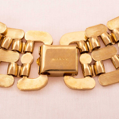 Napier-vergoldete-Halskette-Verschluss-mit-Signatur