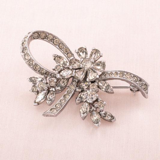 Panetta-Strassbrosche-floral-im-Echtschmuck-Design