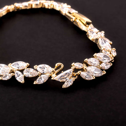 Swarovski-Kristall-Armband-Navette-Schliff-Tennisarmband