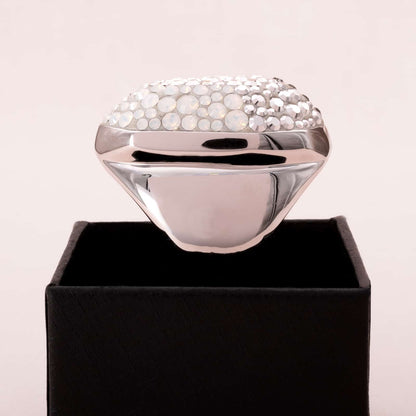 Swarovski-droßer-Designer-Ring-graue-Kristalle