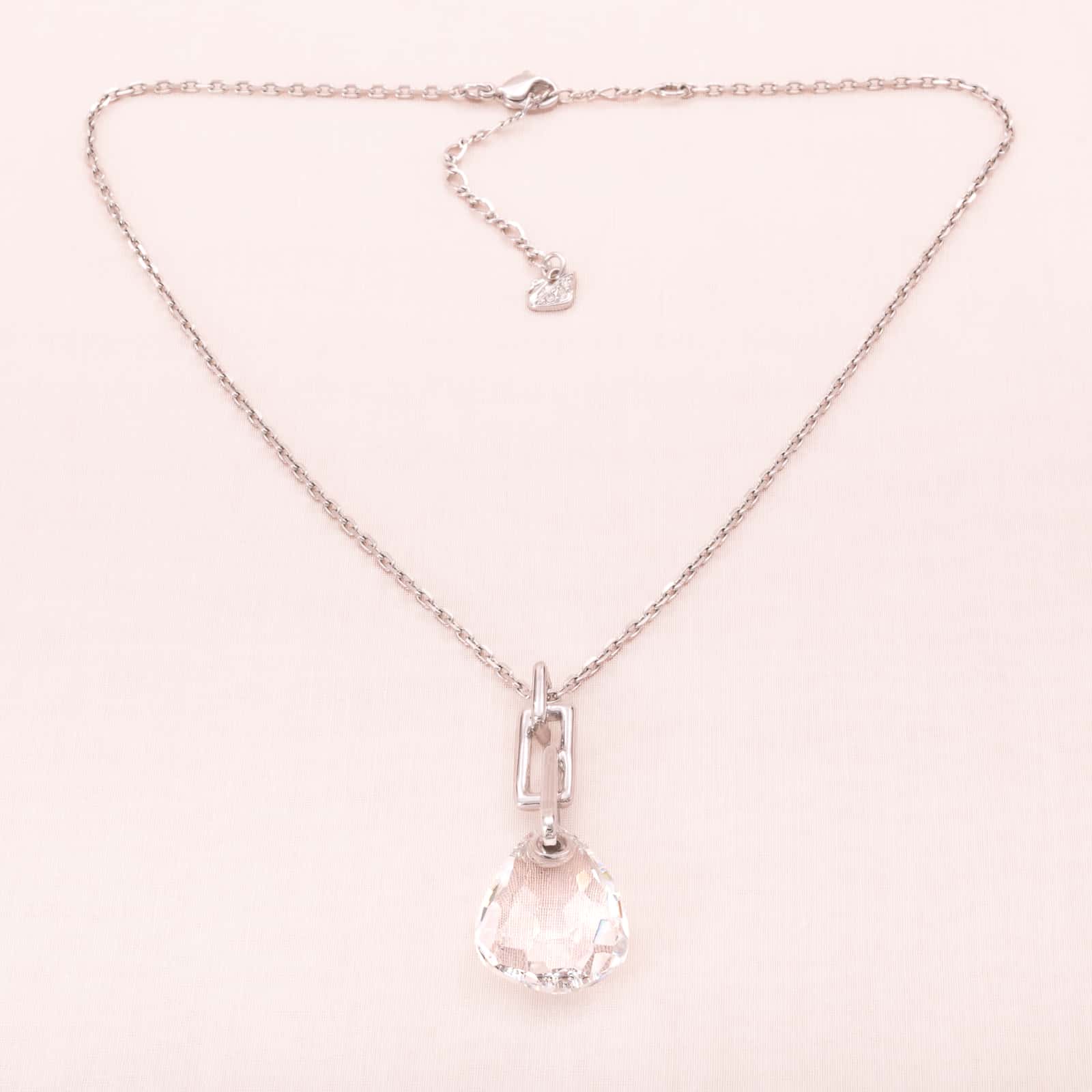 Swarovski-Halskette-großer-Kristalltropfen-Anhänger