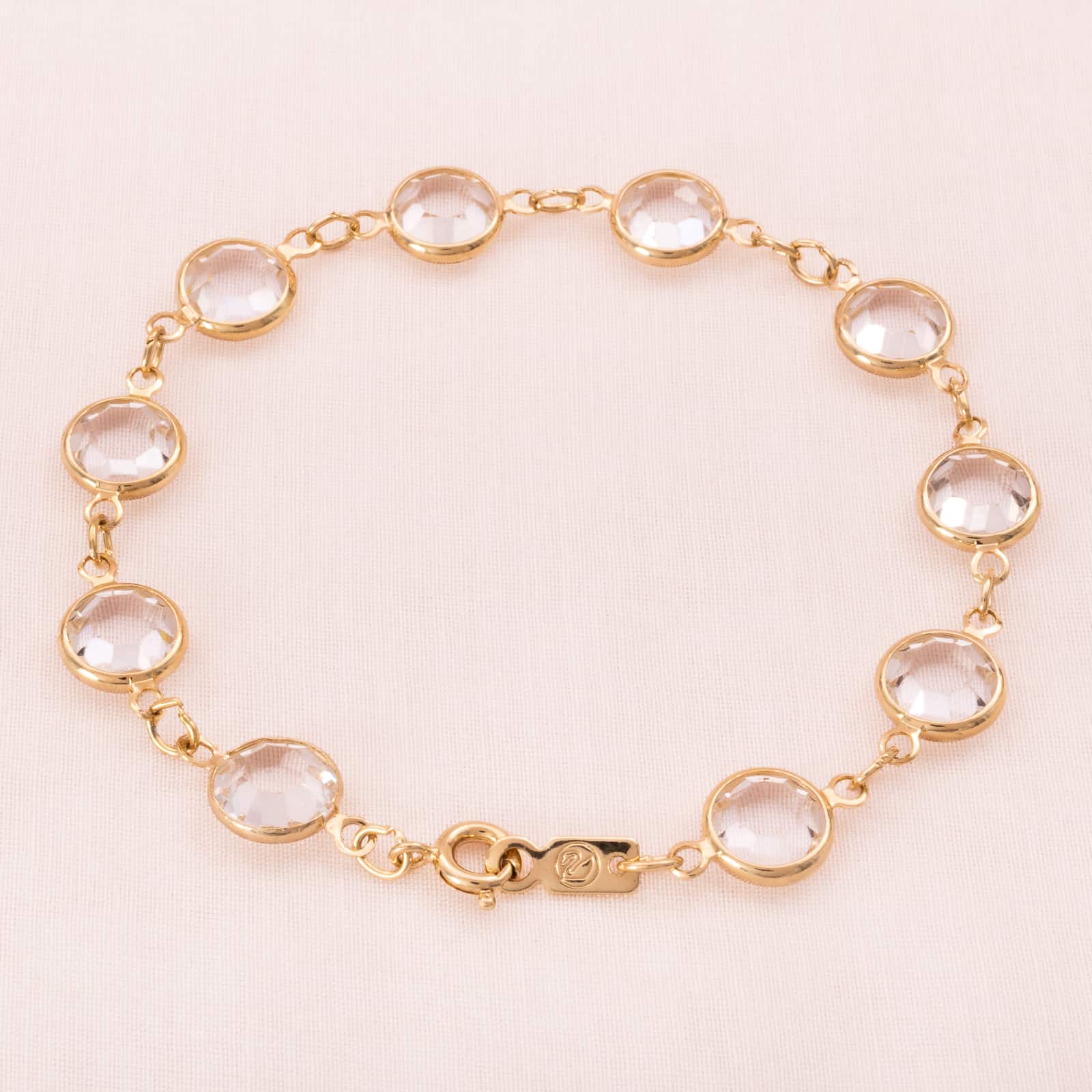 Swarovski-vergoldetes-Kristall-Armband-Lünette-Fassung