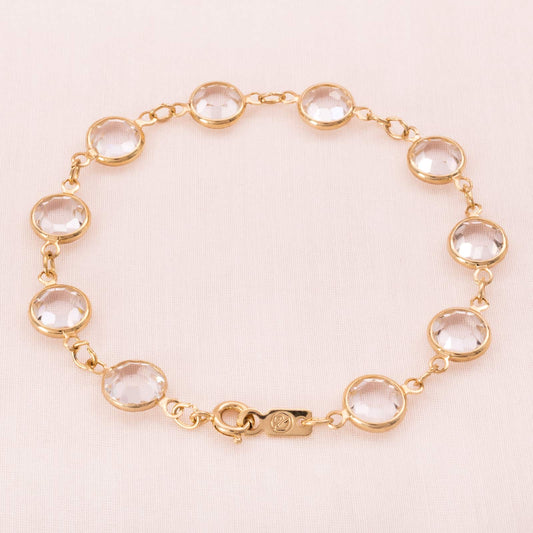 Swarovski-vergoldetes-Kristall-Armband-Lünette-Fassung