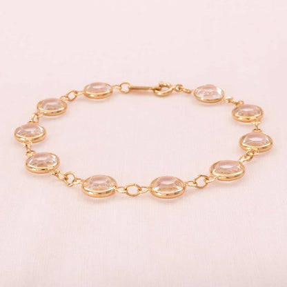 Swarovski-vergoldetes-Kristall-Armband-Lünette-Fassung
