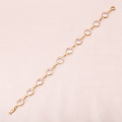 Swarovski-vergoldetes-Kristall-Armband-Lünette-Fassung