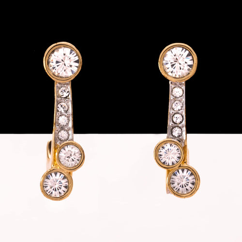 SWAROVSKI vergoldete Kristall Ohrringe
