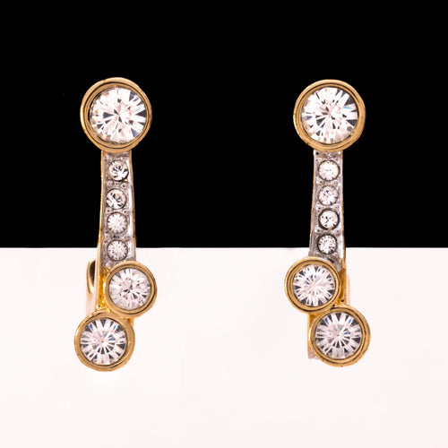 SWAROVSKI gold plated crystal earrings