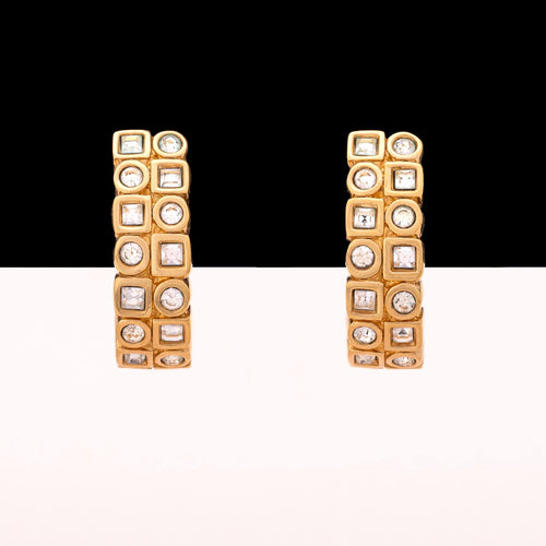 SWAROVSKI half hoop earrings adorned with crystals