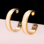 TRIFARI earrings in a great ivory tone