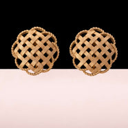 TRIFARI gold-plated clip-ons from the 60s