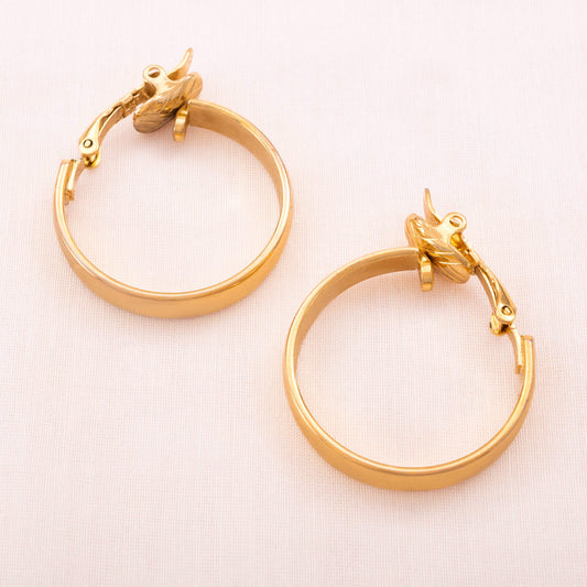 Trifati-klassische-vergoldete-Clip-Kreolen