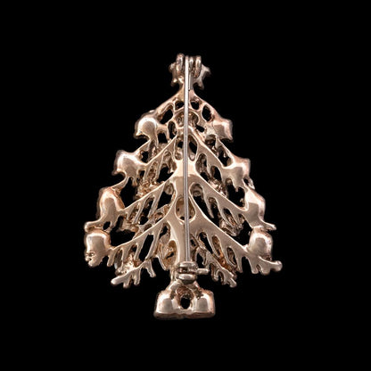 Weihnachtsbaum-Brosche-Rückseite