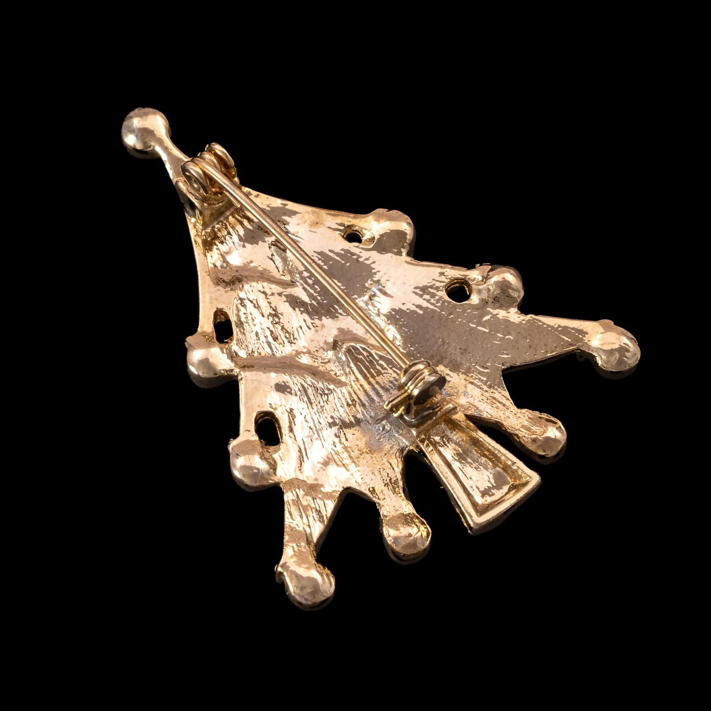 Weihnachtsbaum-Brosche-vergoldete-Rückseite