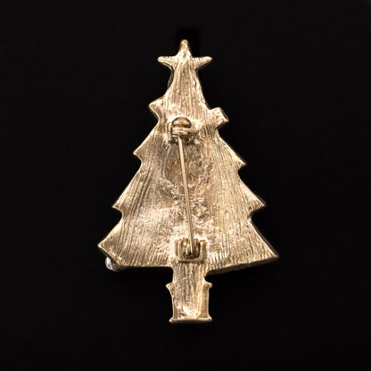 Weihnachtsbaum-Brosche-silberfarbene-Rückseite