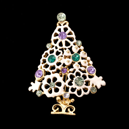 Christmas tree brooch from the 70s