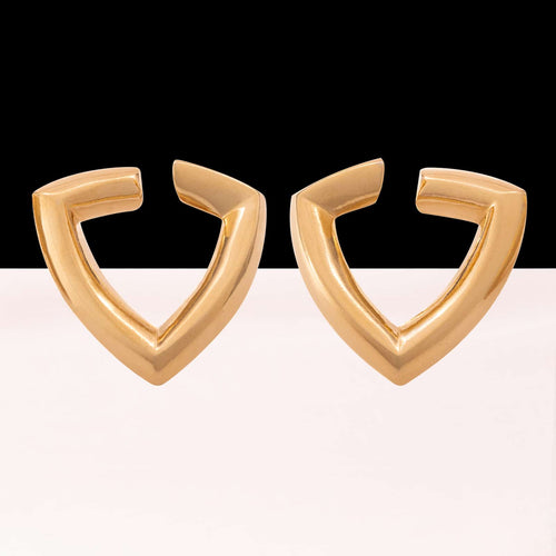 YSL Yves Saint Laurent gold-plated clip-on earrings