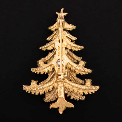 ART-Weihnachtsbaum-Brosche-grün-emailliert-Rückseite-goldfarben
