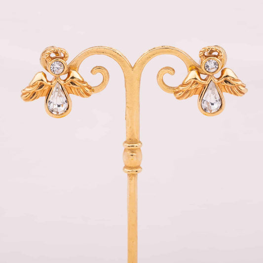 Avon-glitzernde-Engel-Ohrringe