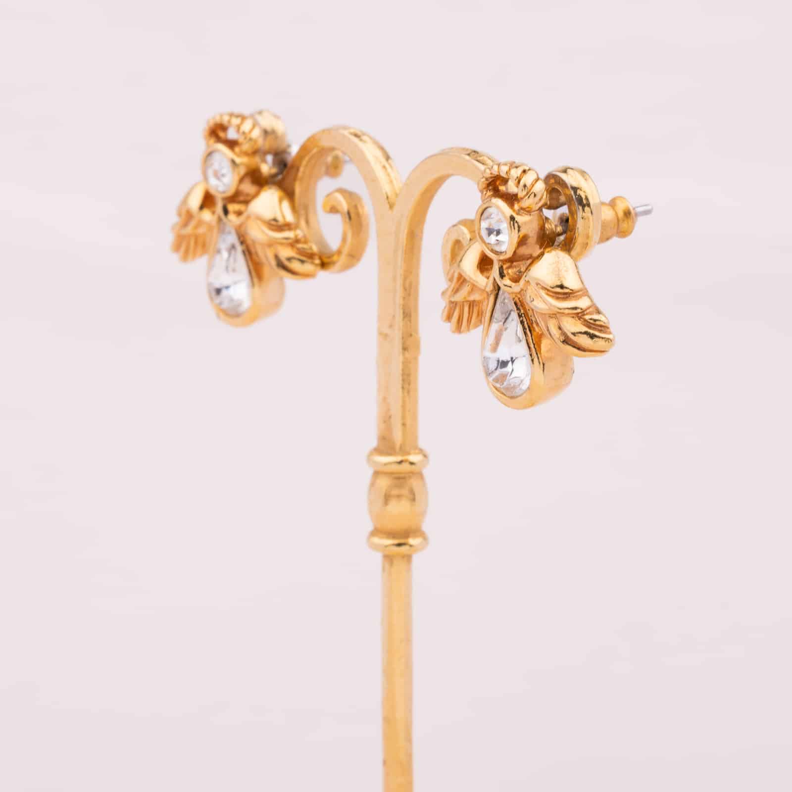 Avon-glitzernde-Engel-Ohrringe