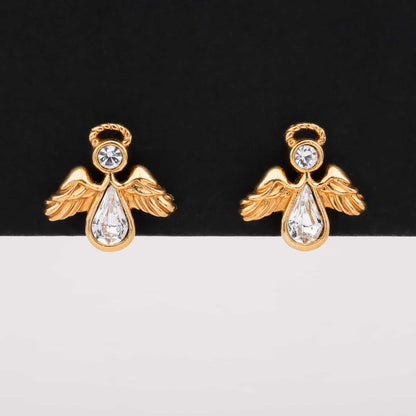 Avon-glitzernde-Engel-Ohrringe