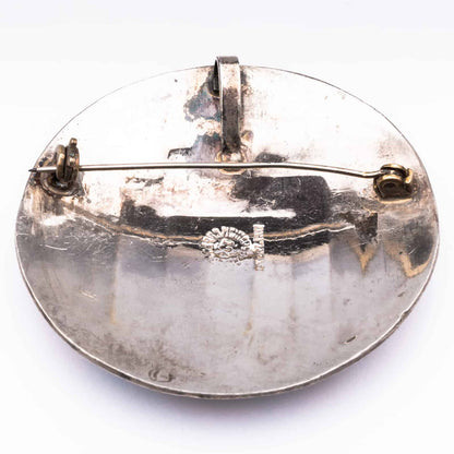 Mexico-Silber-Brosche-Anhänger-Rückseite