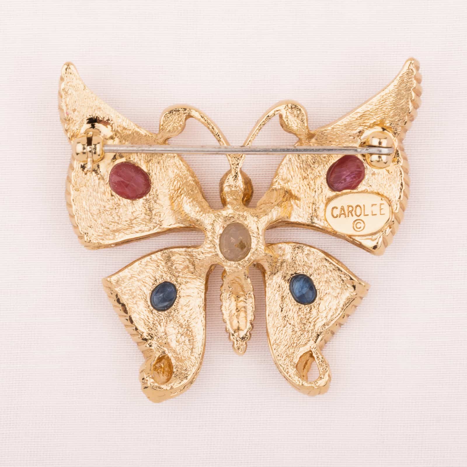 Carolee-Schmetterling-Brosche-Rückseite