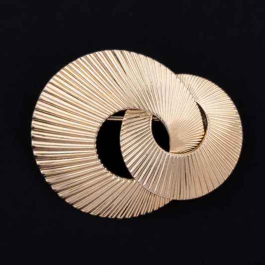 Christian-Dior-vergoldete-Vintage-Brosche