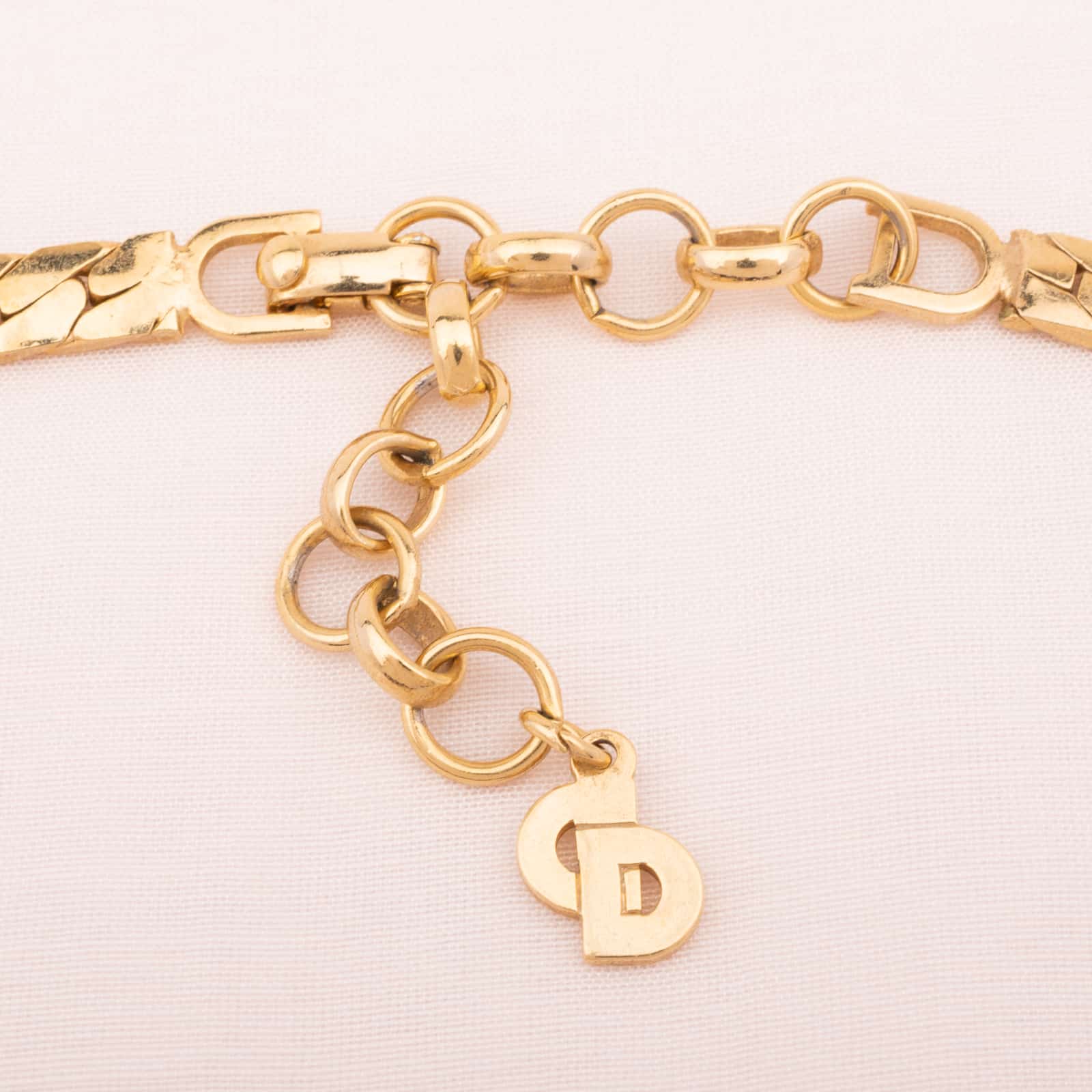 Christian Dior Gold Tone Chain Necklace Length 30 inch With Sign | eBay