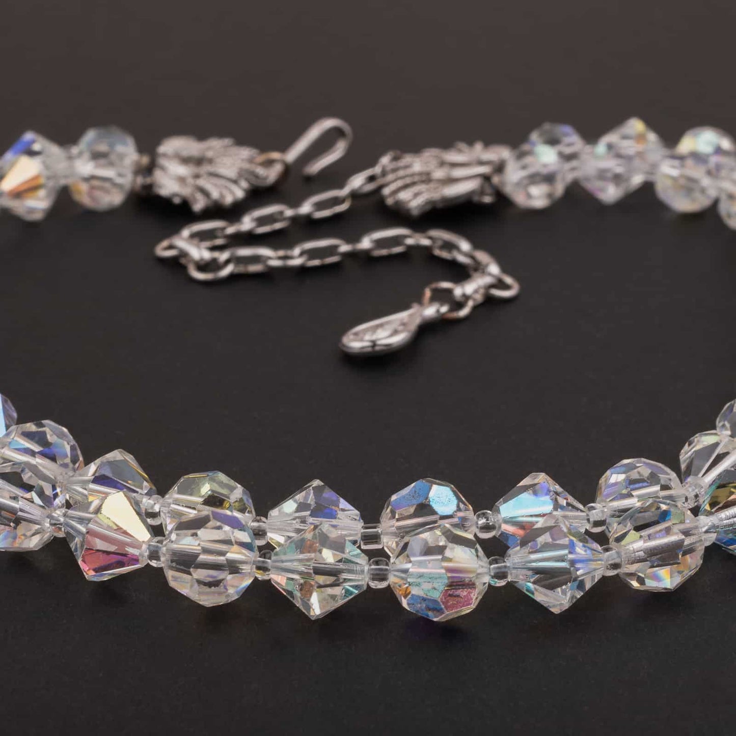 Coro-zweireihige-Kristallperlen-Halskette-50s