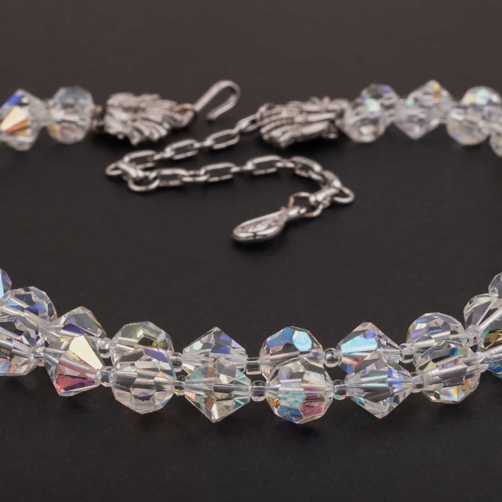 Coro-zweireihige-Kristallperlen-Halskette-50s