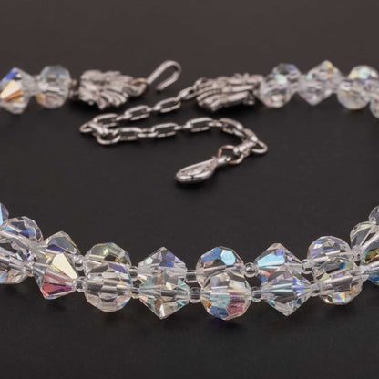 Coro-zweireihige-Kristallperlen-Halskette-50s