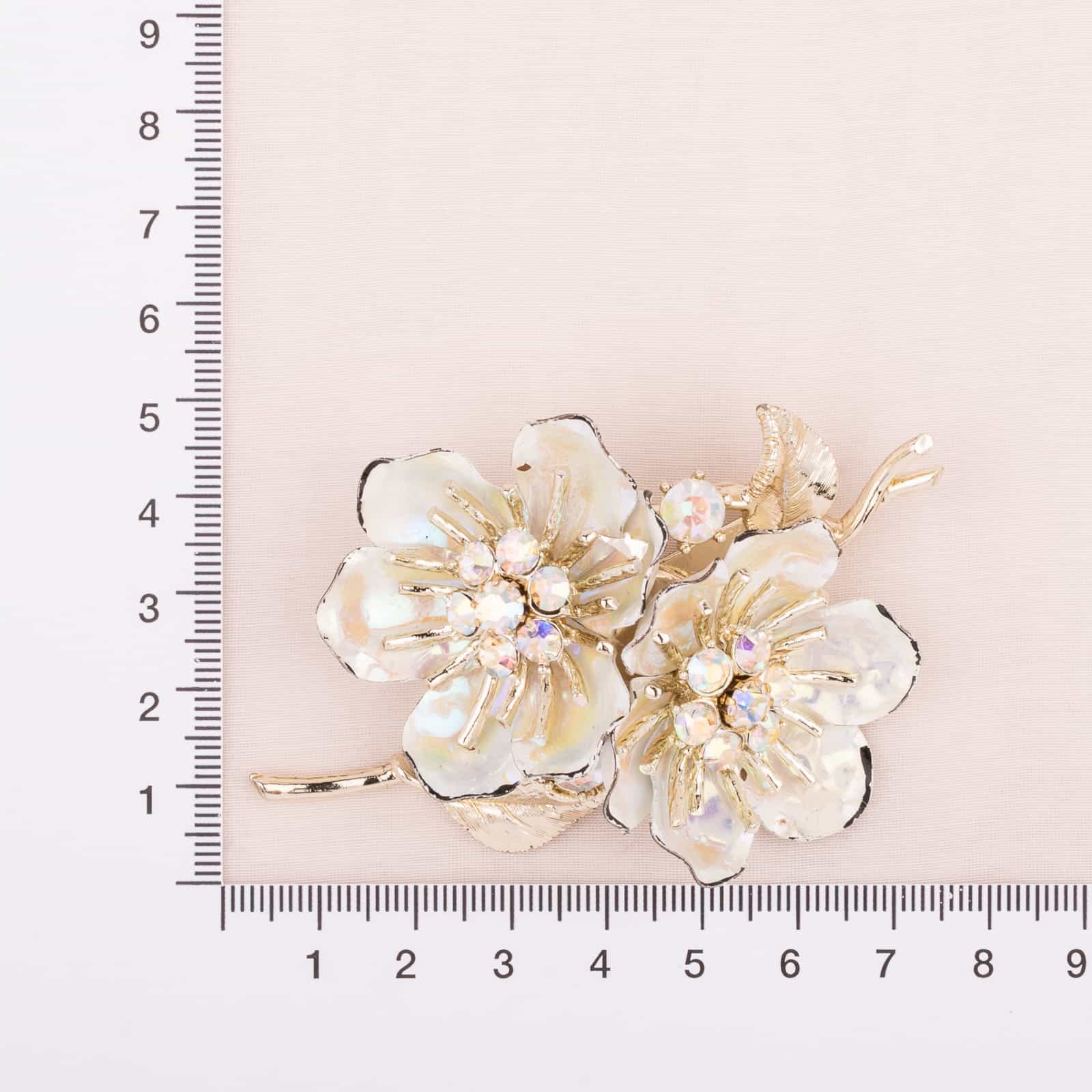 Coro-Blumen-Brosche-50s-Aurora-Borealis