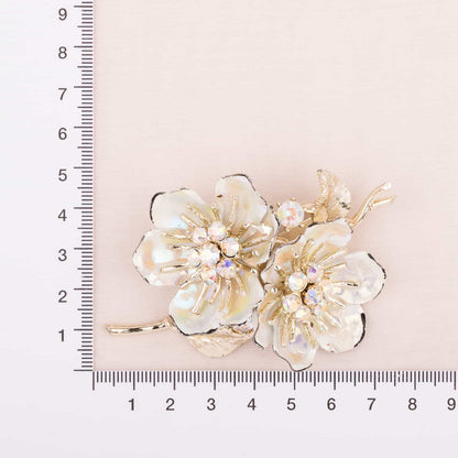 Coro-Blumen-Brosche-50s-Aurora-Borealis