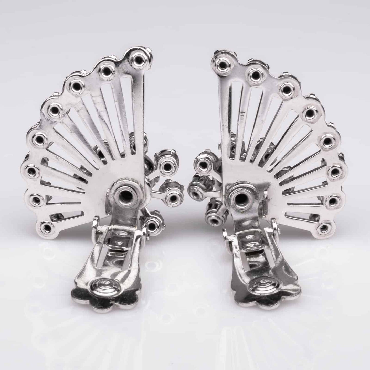 Coro-Vintage-Strass-Ohrclips-genietete-Rückseiten