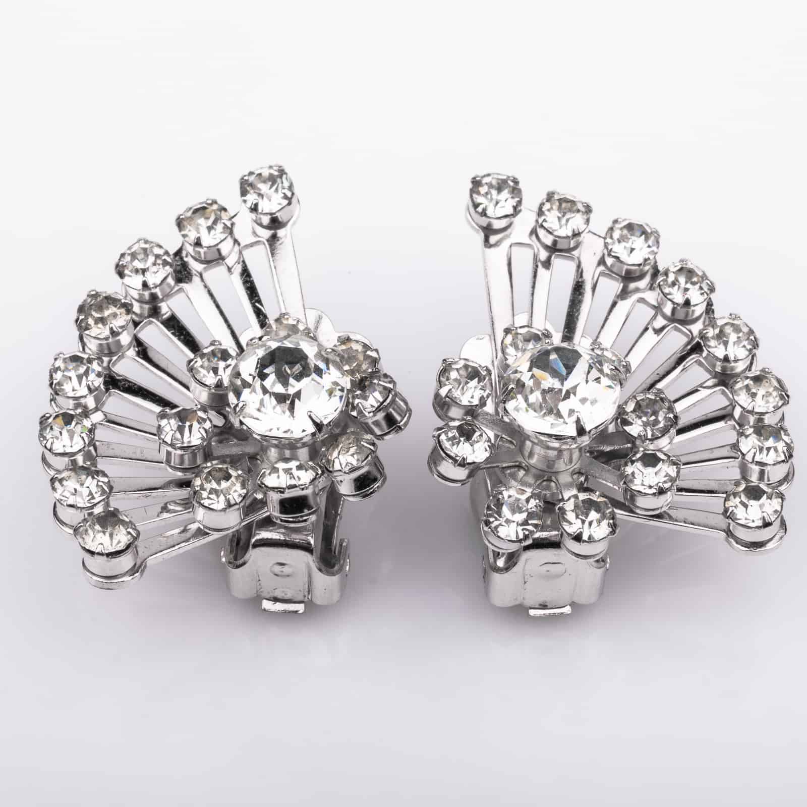 Coro-Vintage-Strass-Ohrclips-50s