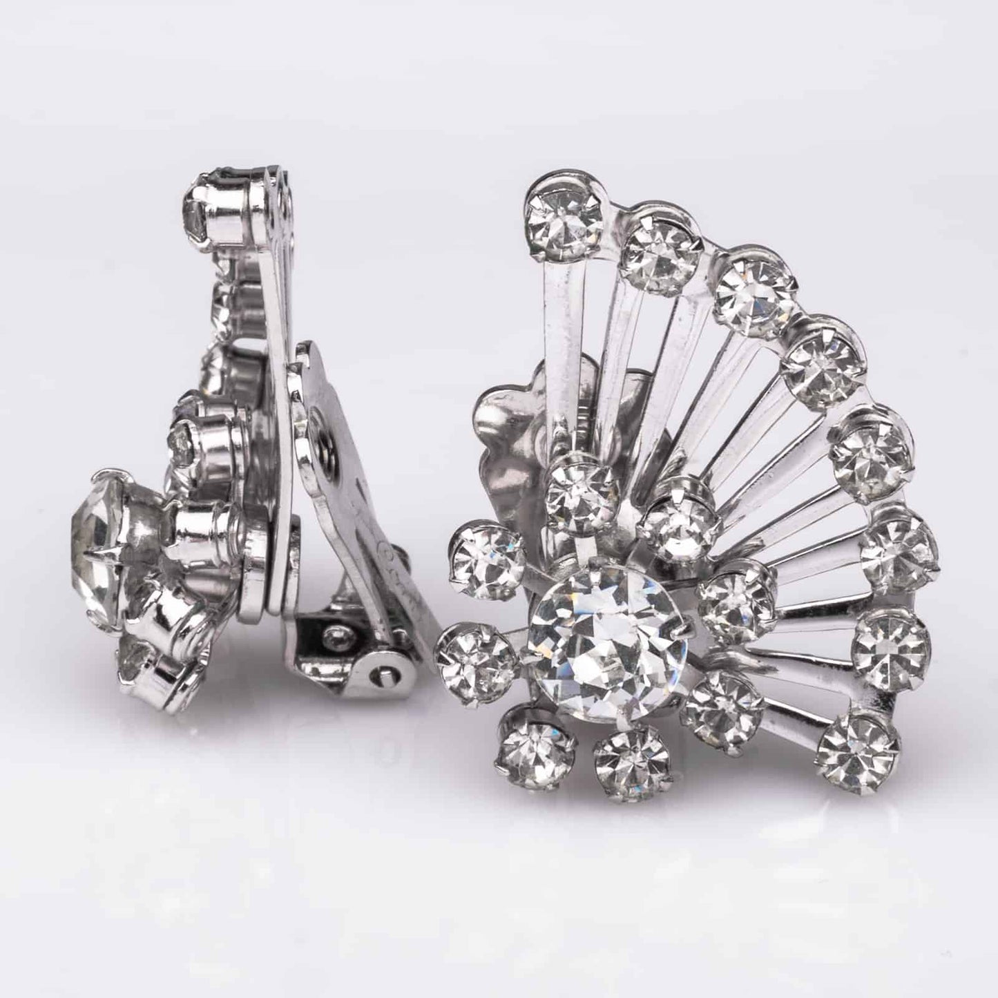 Coro-Vintage-Strass-Ohrclips-50s