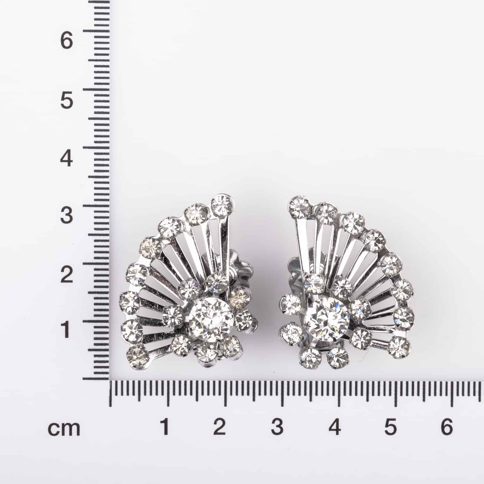 Coro-Vintage-Strass-Ohrclips-50s
