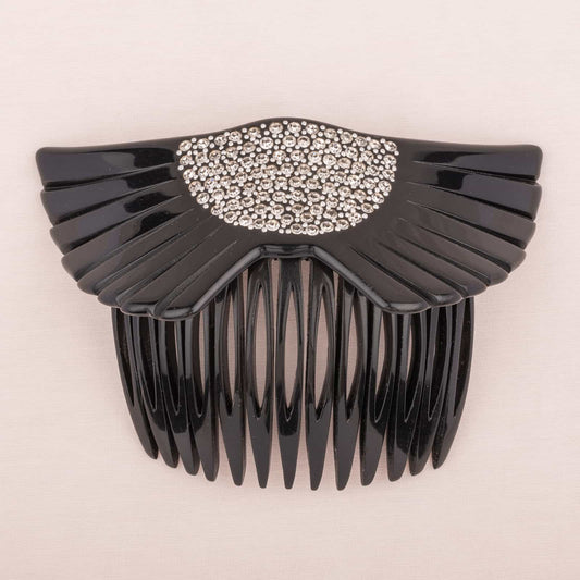 Francois-Huchard-schwarzer-Steckkamm-Strass-verziert