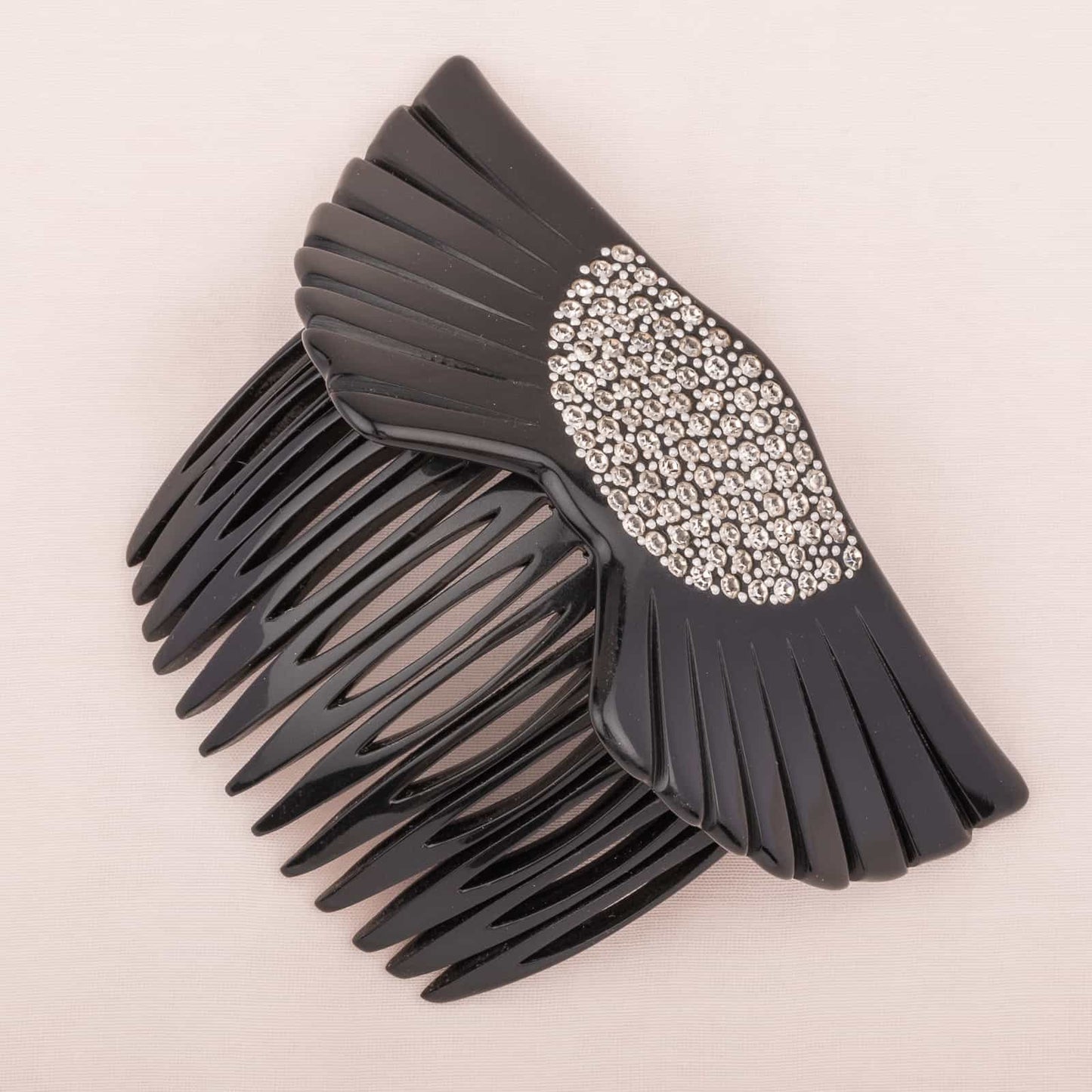 Francois-Huchard-schwarzer-Steckkamm-Strass-verziert