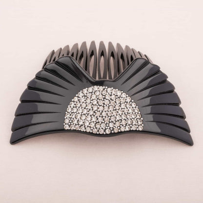 Francois-Huchard-schwarzer-Steckkamm-Strass-verziert