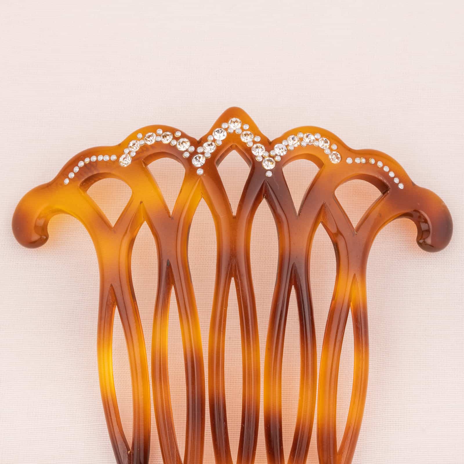 Francois-Huchard-Steckkamm-Hornoptik-mit-Strass-verziert