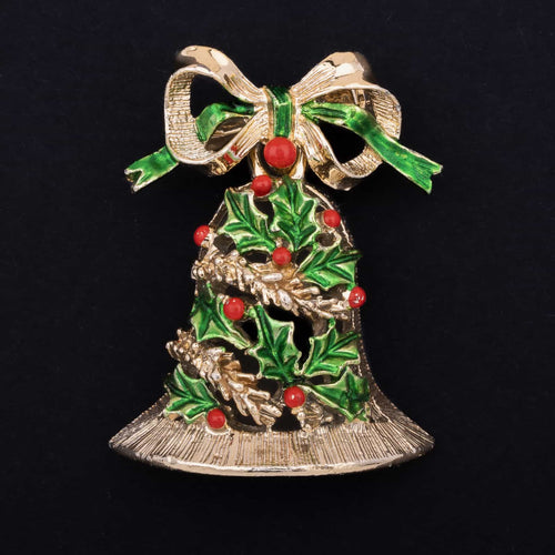 GERRY`S Christmas bell brooch