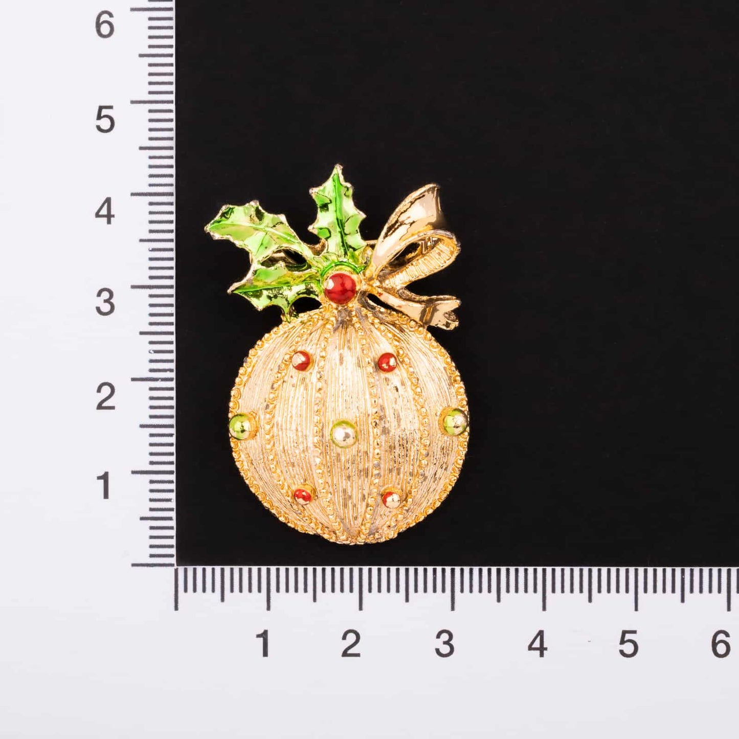 Gerrys-Vintage-Brosche-Weihnachtskugel-goldfarben